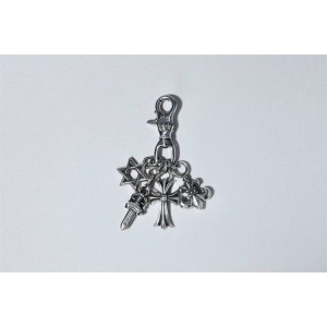 Chrome hearts CH克罗心香港官网童军花十字架宝剑六芒星钥匙扣包饰挂件