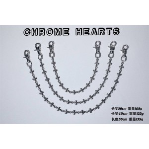 Chrome hearts CH克罗心正品官网代购纯银双勾扣十字花裤链包链腰链