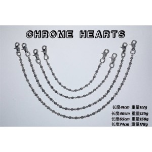 Chrome hearts CH官网克罗心代购正品双勾扣十字圆珠裤链包链腰链