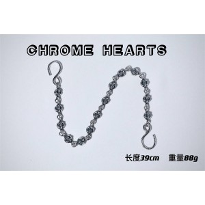 Chrome hearts CH克罗心中文官网正品S扣童军花圆珠裤链包链腰链