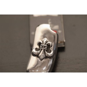 Chrome Hearts CH克罗心日本官网代购925纯银椭圆童军花打火机X035