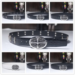 Chrome hearts CH克罗心官网正品代购腰带经典十字架皮带扣B001