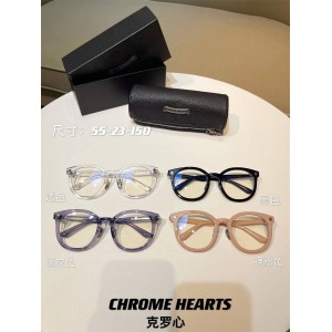 Chrome hearts CH克罗心中文官网新款圆形板材近视眼镜架平光镜