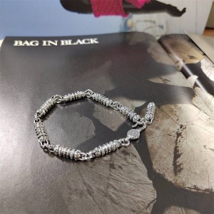 Chrome hearts CH克罗心官网代购纯银桶链接球手链