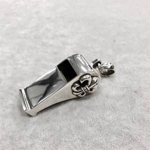 Chrome hearts CH克罗心专卖店纯银大号童军花口哨吊坠