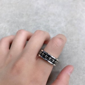 Chrome hearts CH克罗心官网代购纯银新款mini小童军花戒指