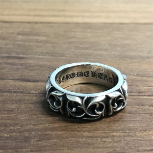 Chrome hearts CH克罗心官网正品纯银永恒藤蔓情侣对戒指环