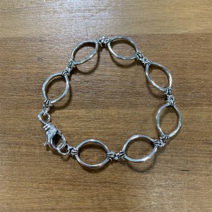 Chrome hearts CH克罗心官网代购纯银新款圆环镂空手链