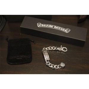 Chrome hearts CH官网克罗心正品代购勾扣宝剑间花手链H025