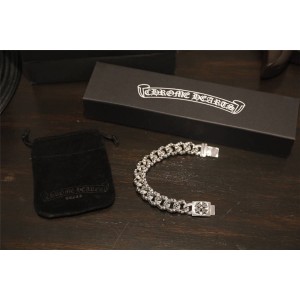 Chrome hearts CH克罗心中国官网十字花压舌全花手链H064